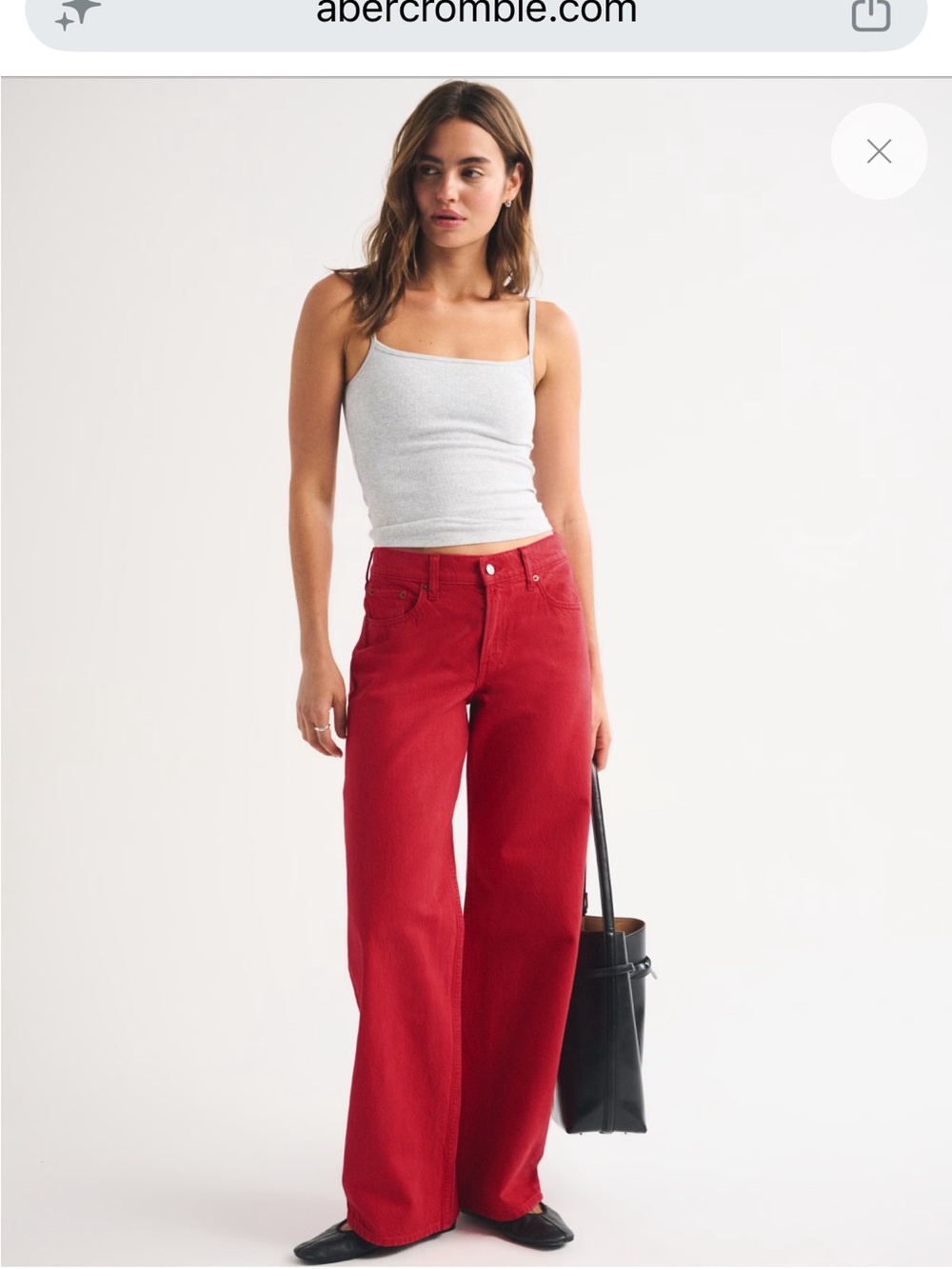 Abercrombie & Fitch low rise ultra loose jeans